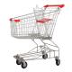 4 Wheels Metal Supermarket Shopping Cart / 150L Shopping Trolley
