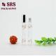 SRS 10ml transparent color essential oil glass roll on bottle with silver aluminum cap