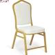 Rocking Back Wedding Banquet Chair Iron Aluminum Fabric Metal Frame For Hotel Hall