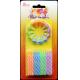 Multi Colored Memorial Days 12 pieces Spiral Birthday Candles