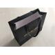 Recyclable Black Paper Shopping Bags Boutique Imprinted Sturdy Delicate