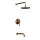 Customized Rainfull Luxury Solid Brass Concealed Shower Set With Square 8 inch Shower Head Hot And Cold Water