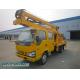 Crew Cab ISUZU Aerial Platform Truck 6990*2100*2500mm Diesel Fuel