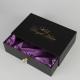 Handmade Luxury Hair Extension Packaging Box Black Cardboard Drawer Box
