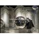 Custom 2m Laser Dazzle Inflatable Mirror Ball For Marketing Or Event Decoration Balloon