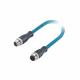 8P Industrial Ethernet Cable M12 X Code To M12 A Code For Robots Material