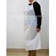 Flat Disposable Medical Aprons , Waterproof White Disposable Aprons Long Life