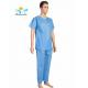 Hospital Use SMS Disposable Medical Scrubs ultrasonic welding Short Sleeve