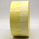60x15-25mm Cable Adhesive Label 1mil Yellow Gloss Transparent Water Resistant Polyester Cable Label