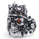 Tagor Jewelry Super Fashion 316L Stainless Steel Casting Rings Collection PXR010