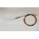 1.0MM Type K J Hot Runner Thermocouple RTD With Kapton Cable And Metal Transition