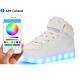 Women Leather Led Fashion Shoes , High Top Electric Styles Led Shoes Sneaker