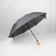 Lightweight Folding Umbrella Wood Handle , Promotional Folding Rain Umbrellas