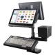 2GB RAM 14 Inch Android System All In One Dual Screens Pos Machine With Weight Machine For Restaurant