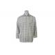 180G 100% Cotton Flannel Checked Shirt Off White & Gray Color