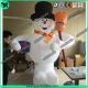 3m Inflatable Snowman With Broom,Inflatable Snow Man Mascot, Snow Man Cartoon