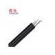 Black / White Indoor Fiber Optic Cable , Dual Core Fiber Optic Cable Low Smoke