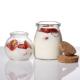 BPA Free Sealable Glass Pudding Jars Clear Transparent OEM