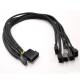 1male To 5female 4 Pin Fan Extension Cable For Computer Heat Sink