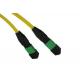 MTP/MPO 12 cores Female 9/125 OM2 Singlemode Type A MTP/MPO Fiber Patch Cable for network