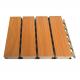 Solid Veneer Surface Soundproof Wooden Grooved Acoustic Panel For Recording Room