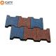 Dog Bone Interlocking Rubber Pavers Tile Weatherproof For Outdoor Racecourse Horse Stable Mat