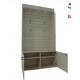 Wooden Slatwall Display Cabinet Wood Display Cabinets For Clothes