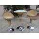Store And High Back Rattan Dining Table with Aluminum Frame for Your Requirements