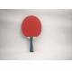 Color Handle Table Tennis Rackets With Reverse Rubber 1.5mm #2 Orange Sponge