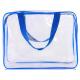 EN71 ISO9001 Zippered Gift Bags Clear Plastic Cosmetic Travel Bag 0.3mm