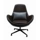 Modern Leisure Armchair Leather Swivel Armchair For Home Office