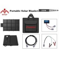 Stable 200 Watt Portable Solar Panel Blanket High Efficiency Lightweight