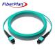 High Performance MTP MPO Fiber PVC LSZH OM3 Optic Patch Cord With Low Insertion Loss