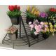 Metal Artificial Flower Display Rack 936X936X1377mm Size Muliti Lever