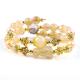8MM Bead Yellow Citrine Crystal Bracelet With Dog Carving