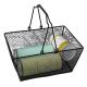 Black Cosmetics Storage Baskets Iron Wire Mesh Shopping Basket