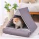 Washable Cushion Cat Tube Bed With Central Mat