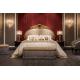 Luxury Cushion Headboard Bed European Royal King Size Bedroom Furniture Solid Wood