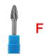 Carbide Rotary Bur Tool Files Set with F Shape Tungsten Long 1/4inch Shank F122506 Burr