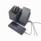 Reusable Wireless Phone Charger Pen Holder , Multiscene Leather Pencil Cup Holder