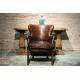 antique British style leather chair furniture,#722