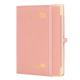 10.5''X 8.5'' Student Weekly Planner Custom Pink Vegan Leather Cover