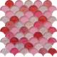 Blend pink lady series water waving glass mosaic
