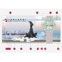 Security Ticket Custom Label Printing Fluorescence Ink With Micro Text Embossment