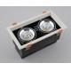 double venture adjustable COB LED grille downlight 2*10w 5000k triac dimmable