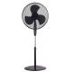 Mesh Grill 3 Speed 18 Inch Electric Stand Fan Copper Motor With Remote Black