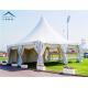 Wind - Resistant 50 Seater White Aluminum Pagoda Tent / Gazebo Event Tent