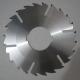 carbide multiple blade saw cutting aluminum with 4 scraping grooves knife blade