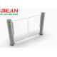 RFID Security Gate Turnstile Card Reader / ISO 9001 Glass Security Barriers