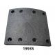 Truck Spare Parts Brake Linings For RENAULT WVA 19935 None Asbesto
